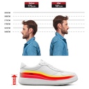 STRIDE Elevator Sports Shoes - Shoes To Increase Men's Height - Men's Elevator White Sneakers 6CM / 2.36 Inches
