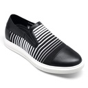 STRIDE Shoes For Men Height - Men Shoes To Look Taller - Black Knit Slip On Sneakers 5 CM / 1.95 Inches