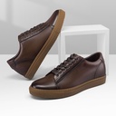 STRIDE Height Increase Sports Shoes - Mens Shoes With Height - Brown Patina Leather Men Shoes 6 CM / 2.36 Inches