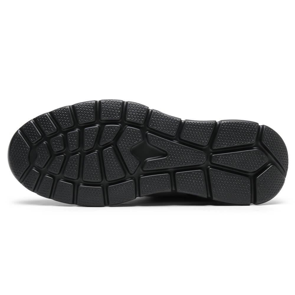 STRIDE Elevator Shoes For Men - Height Increasing Sneakers - Gray Nubuck High Top Sneakers 9cm / 3.54 Inches