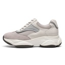STRIDE Height Increasing Shoes Men Taller Shoes Apricot Chunky Trainers Elevator Sneakers 8CM / 3.15Inches