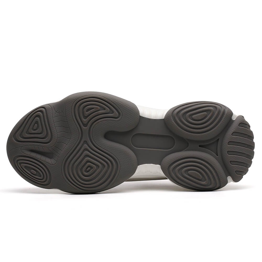 STRIDE Height Increasing Shoes Men Taller Shoes Apricot Chunky Trainers Elevator Sneakers 8CM / 3.15Inches