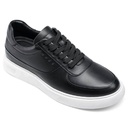 STRIDE Height Elevator Shoes - Height Increasing Shoes For Men - Black Casual Sneakers 6 CM / 2.36 Inches