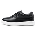 STRIDE Height Elevator Shoes - Height Increasing Shoes For Men - Black Casual Sneakers 6 CM / 2.36 Inches