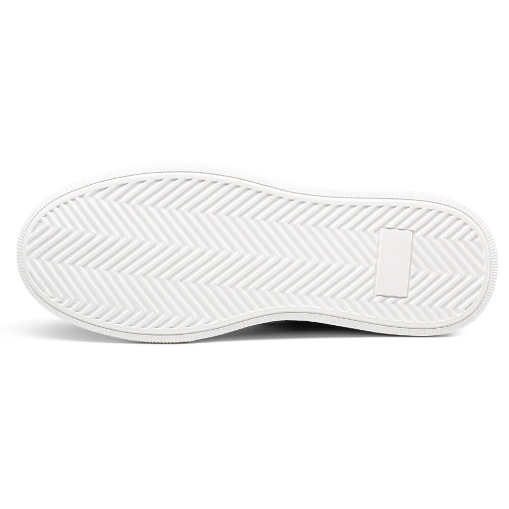 STRIDE Height Elevator Shoes - Height Increasing Shoes For Men - Black Casual Sneakers 6 CM / 2.36 Inches