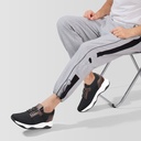STRIDE Height Increasing Sneakers - Black Knit Fabric Elevator Sneakers For Men - Outdoor Casual Tall Men Shoes 8CM / 3.15Inches