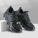 STRIDE Height Increase Sneakers - Sneakers That Make You Taller - Black Breathable Fashion Men Walking Shoes 8 CM / 3.15 Inches