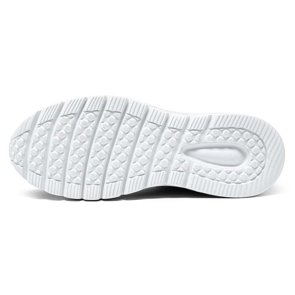 STRIDE Height Elevator Shoes - Mens Shoes That Add Height - Off-White Suede Casual Men Sneakers 7 CM / 2.76 Inches