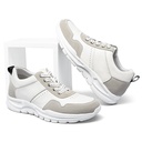 STRIDE Height Elevator Shoes - Mens Shoes That Add Height - Off-White Suede Casual Men Sneakers 7 CM / 2.76 Inches