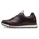 STRIDE Height Increasing Shoes - Brown Leather Casual Elevator Sneakers - 7CM/2.76 Inches Taller