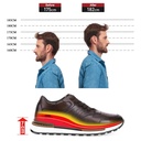 STRIDE - Elevator Shoes For Men - Height Increasing Shoes - Brown Leather Casual Tall Men Shoes - 7CM/2.76 Inches Taller