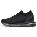 STRIDE Height Increasing Shoes For Men Hidden Heel Trainers Black Knit Sneakers Shoes 7CM / 2.76 Inches Taller