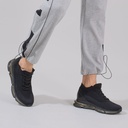 STRIDE Height Increasing Shoes For Men Hidden Heel Trainers Black Knit Sneakers Shoes 7CM / 2.76 Inches Taller