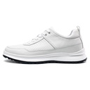 STRIDE Elevator Sneakers For Men - White Leather Hidden Heel Sneakers - Height Increasing Sneakers For Men 7CM / 2.76 Inches