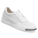 STRIDE White Height Increasing Sneaker - Casual Sneakers That Add Height - Elevator Sneakers For Men 6CM/2.36 Inches