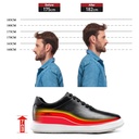 STRIDE Height Enhancing Shoes - Breathable Black Hidden Increasing Sneakers 7CM / 2.76 Inches