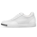 STRIDE White Height Increasing Sneaker - Casual Sneakers That Add Height - Elevator Sneakers For Men 6CM/2.36 Inches
