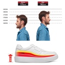 STRIDE Elevator Sneakers - High Increase Shoes - Casual Men White Sneakers 7 CM / 2.76 Inches