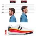 STRIDE Elevator Sneakers - Height Enhancing Shoes - Casual Men White Sneakers 7CM / 2.76 Inches