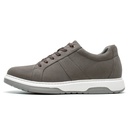 STRIDE Height Increasing Sneakers - Gray Nubuck Leather Men Height Increasing Casual Shoes 7CM / 2.76 Inches