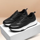 STRIDE Height Increase Sports Shoes - Breathable Men Black Sneakers That Make You Taller 7CM / 2.76 Inches
