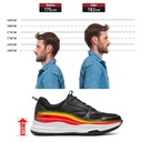 STRIDE Height Increase Sports Shoes - Breathable Men Black Sneakers That Make You Taller 7CM / 2.76 Inches