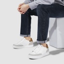 STRIDE Height Increasing Casual Shoes Sneakers - White Men Leather Casual Lift Shoes 7cm / 2.76 Inches