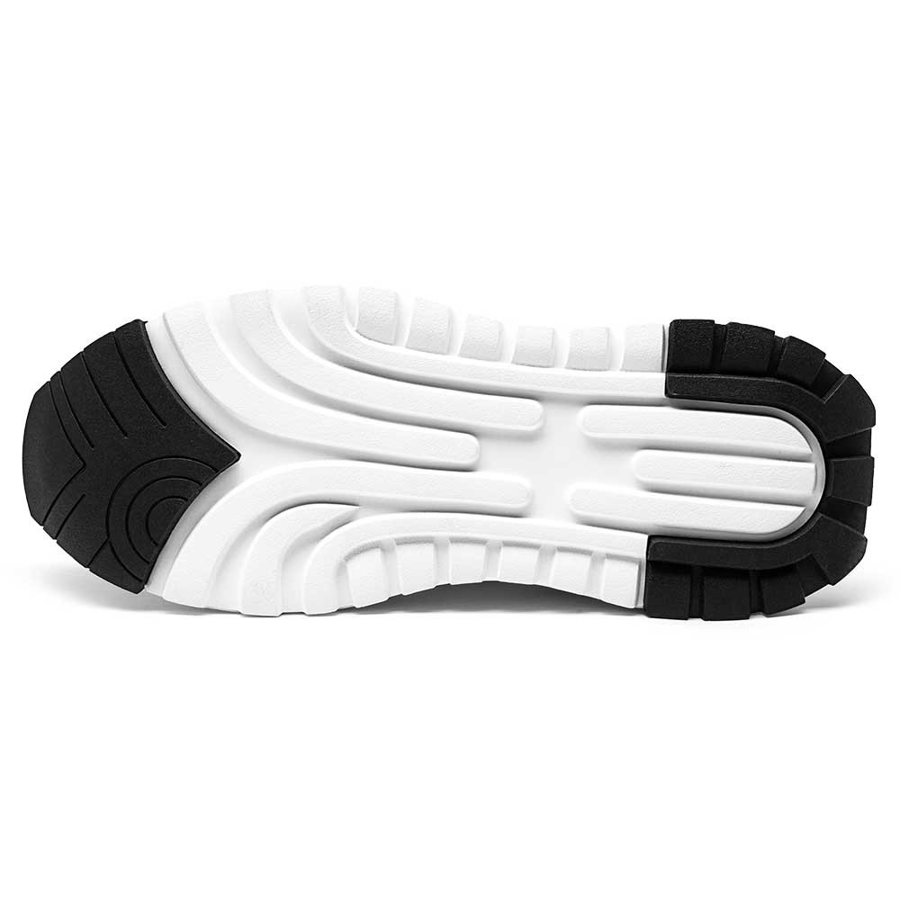 STRIDE Elevator Sneakers For Women - Height Increasing Shoes For Ladies - White Leather Sneakers 8CM / 3.15 Inches