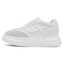 STRIDE Elevator Shoes Sneakers Women - Women Casual Wedge White Sneakers 7CM / 2.76 Inches