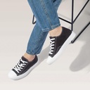 STRIDE Elevator Shoes - Mens Shoes That Make You Taller - Black Canvas Shoes 6 CM / 2.36 Inches