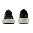STRIDE Elevator Sneakers -Women Wedge Sneakers - Black Leather Sneakers That Add Height 7 CM / 2.76 Inches