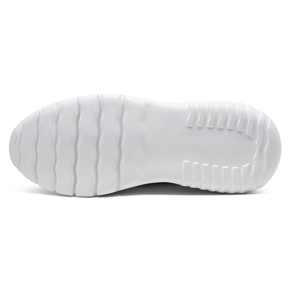 STRIDE Elevator Shoes For Women - Height Increasing Shoes For Ladies - Women Casual White Sneakers 7CM / 2.76 Inches