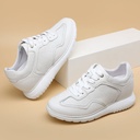 STRIDE Elevator Shoes For Women - Height Increasing Shoes For Ladies - Women Casual White Sneakers 7CM / 2.76 Inches