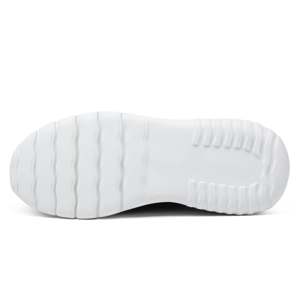 STRIDE Elevator Sneakers For Women - Sneakers To Look Taller - Black Knit Sneakers 8cm / 3.15 Inches