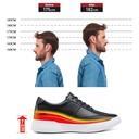 STRIDE Height Increasing Shoes For Men - Shoes That Increase Your Height - Men Black Casual Sneakers 7 CM / 2.76 Inches