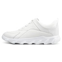 STRIDE Elevator Shoes For Men - Mens Sneakers That Make You Taller - White Leather Sneakers 6 CM / 2.36 Inches