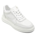 STRIDE Taller Sneakers - Mens Elevator Shoes - White Leather Casual Sneakers 6cm / 2.36 Inches