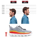 STRIDE Wide Shoes - Height Increasing Hiking Shoes - Shoes To Look Taller - Grey Breathable Sports Shoes For Men 5 CM / 1.95 Inches