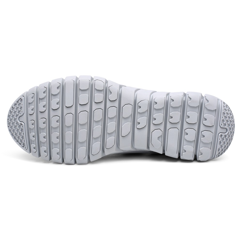 STRIDE Men Elevator Shoes Sneakers - Gray Height Increasing Sneakers - Shoes That Make You Taller 6 CM / 2.36 Inches