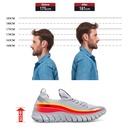 STRIDE Men Elevator Shoes Sneakers - Gray Height Increasing Sneakers - Shoes That Make You Taller 6 CM / 2.36 Inches