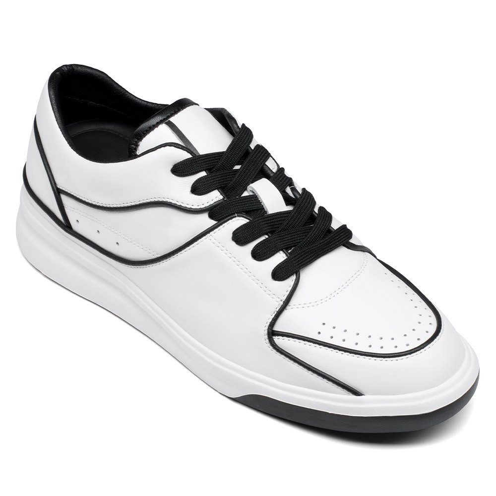 STRIDE Taller Sneakers - Mens Sneakers That Make You Taller - Men's Casual White Sneakers 6CM / 2.36 Inches