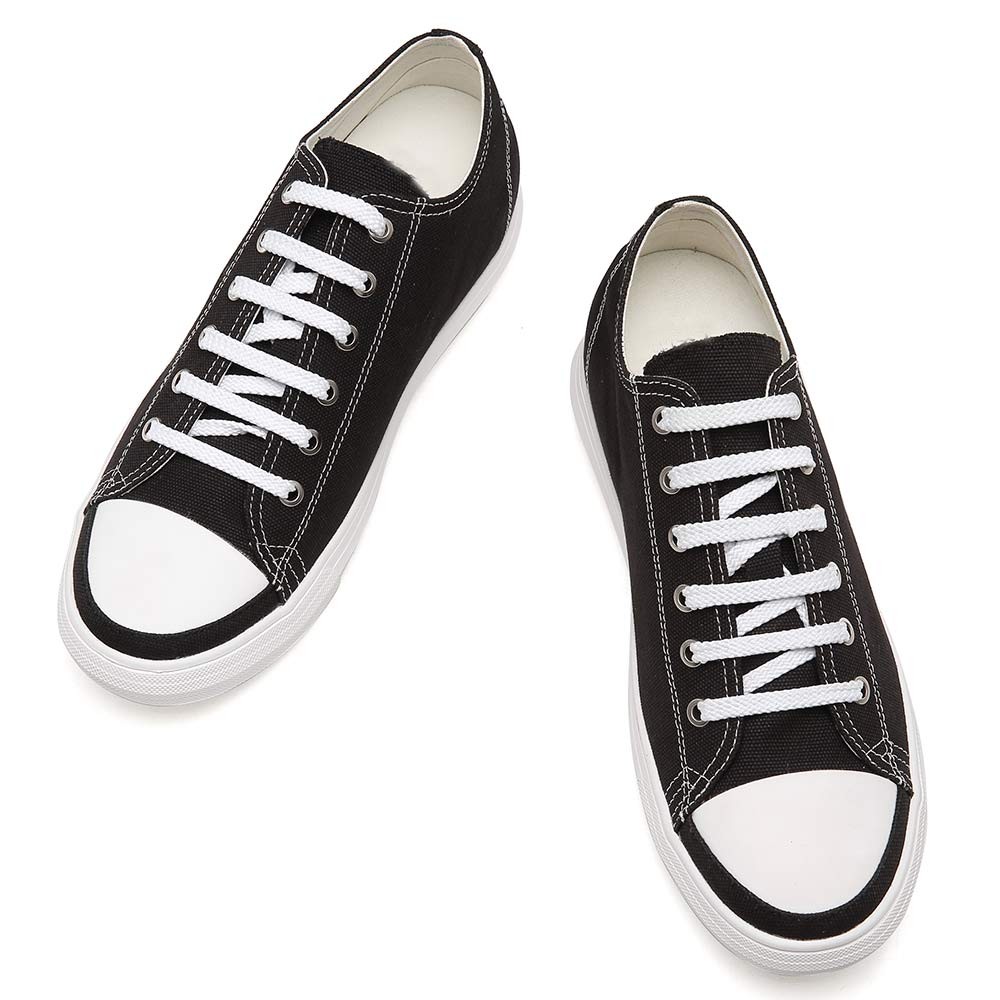 STRIDEClassic Height Increasing Shoes Mens Tall Shoes Board Canvas Athletic Sports Solid Shoes 6CM / 2.36 Inches