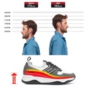 STRIDE Men Elevator Sneakers - Raised Shoes For Men - Knitted Sneakers That Make You Taller 8 CM / 3.15 Inches
