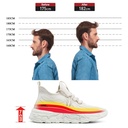 STRIDE Sneakers To Look Taller - Height Increase Sports Shoes - Apricot Knit Sneakers 7CM / 2.76 Inches