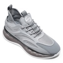 STRIDE Tall Men Shoes - Height Increasing Sneakers - Gray Knitted Fabric Men Sneakers That Make You Taller 7 CM / 2.76 Inches