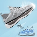 STRIDE Tall Men Shoes - Height Increasing Sneakers - Gray Knitted Fabric Men Sneakers That Make You Taller 7 CM / 2.76 Inches