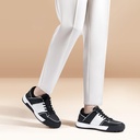 STRIDE Male Shoes That Add Height - Casual Elevator Shoes For Men - Black Leather Sneakers 7CM / 2.76 Inches