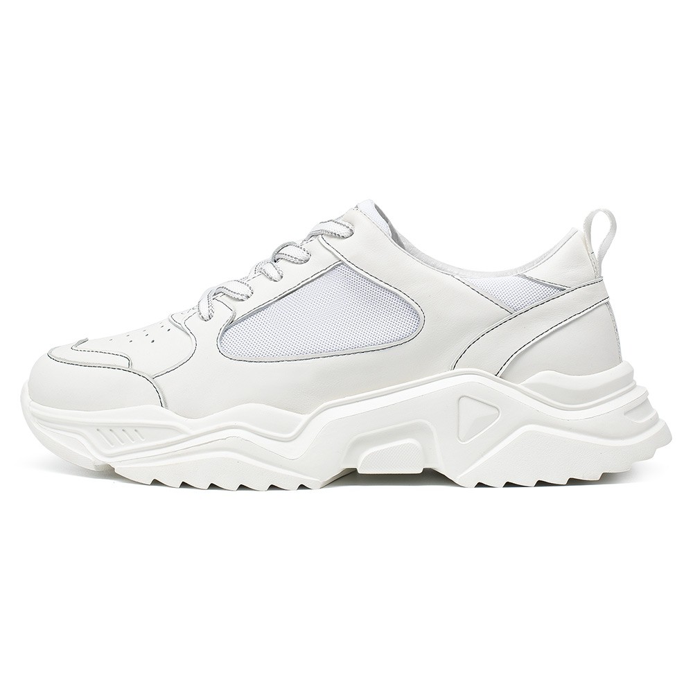 STRIDE Height Increasing Sneakers For Men - Sneakers Increase Height - Men White Sneakers 7 CM / 2.76 Inches