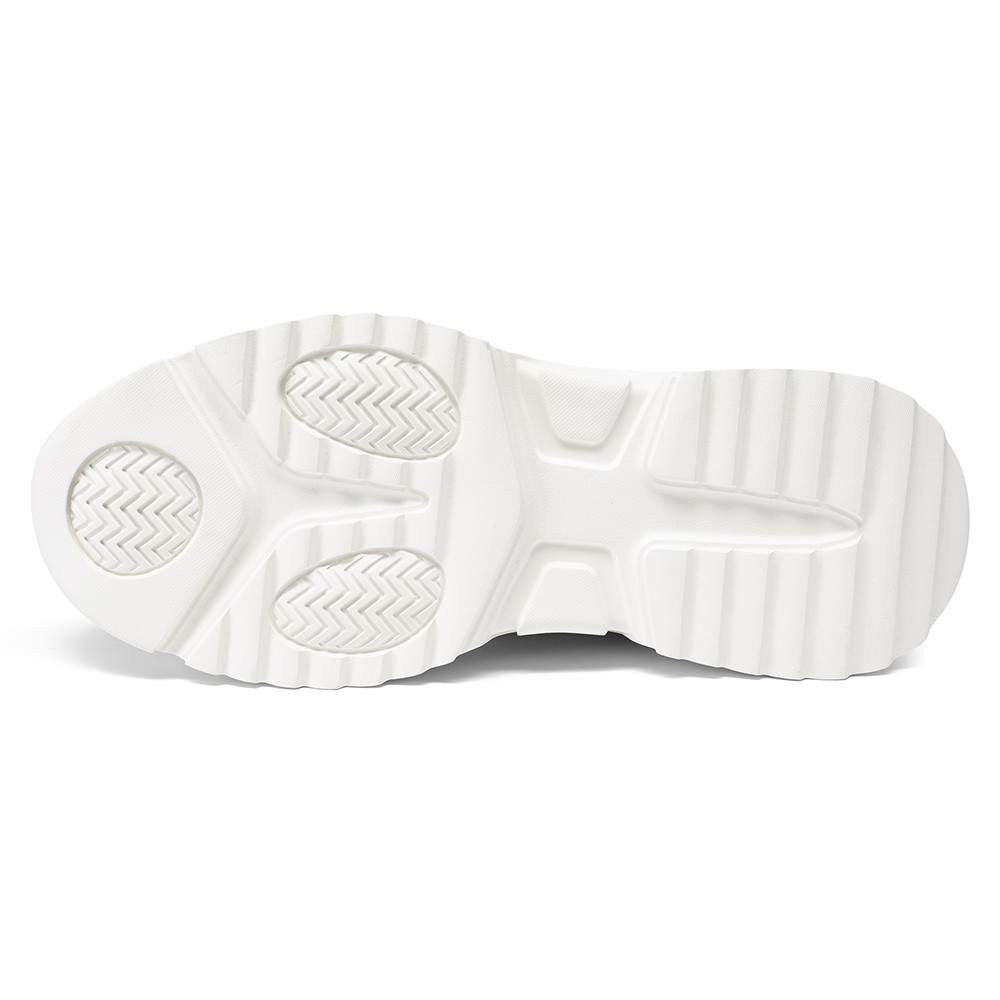 STRIDE Height Increasing Sneakers For Men - Sneakers Increase Height - Men White Sneakers 7 CM / 2.76 Inches