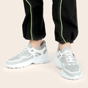 STRIDE Lightweight Elevator Shoes - Gray/White Height Increasing Sneakers For Men 7CM / 2.76 Inches